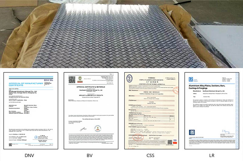 5086 marine grade patterned aluminum plate