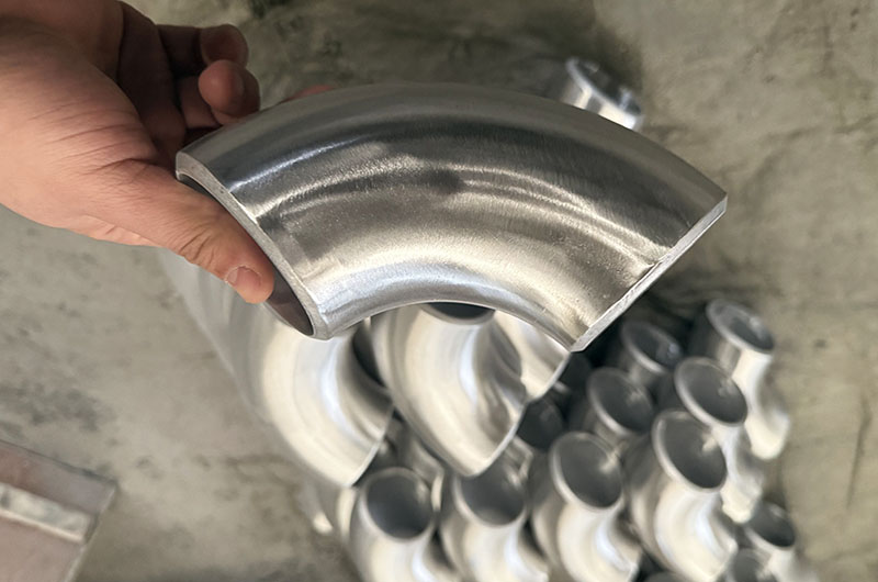 Polished Aluminum Elbow