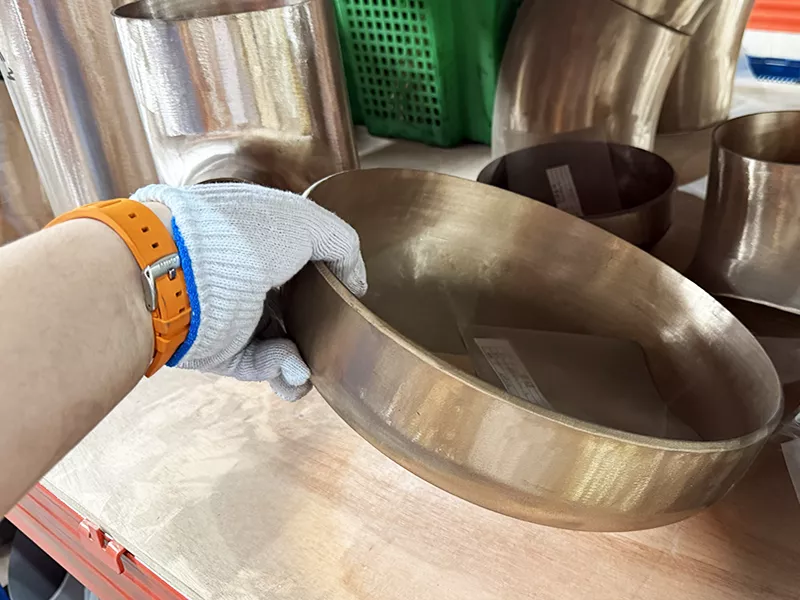 Copper Nickel End Cap C70600 C71500 for marine piping and seawater systems