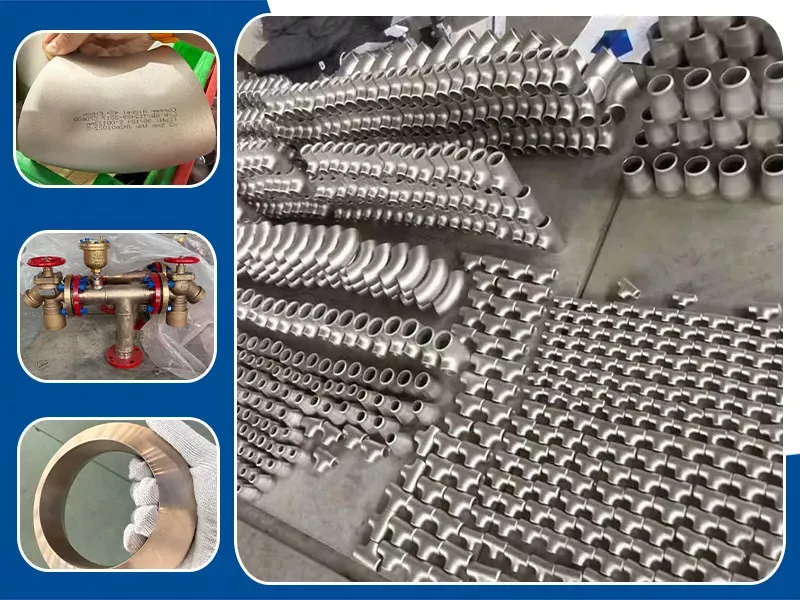 CuNi 90/10 (UNS C70600) copper nickel pipe fittings for marine seawater piping system